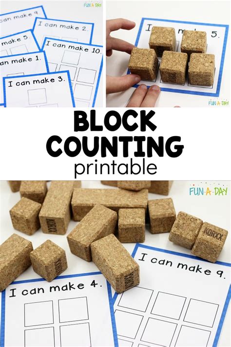 Printable Counting Blocks